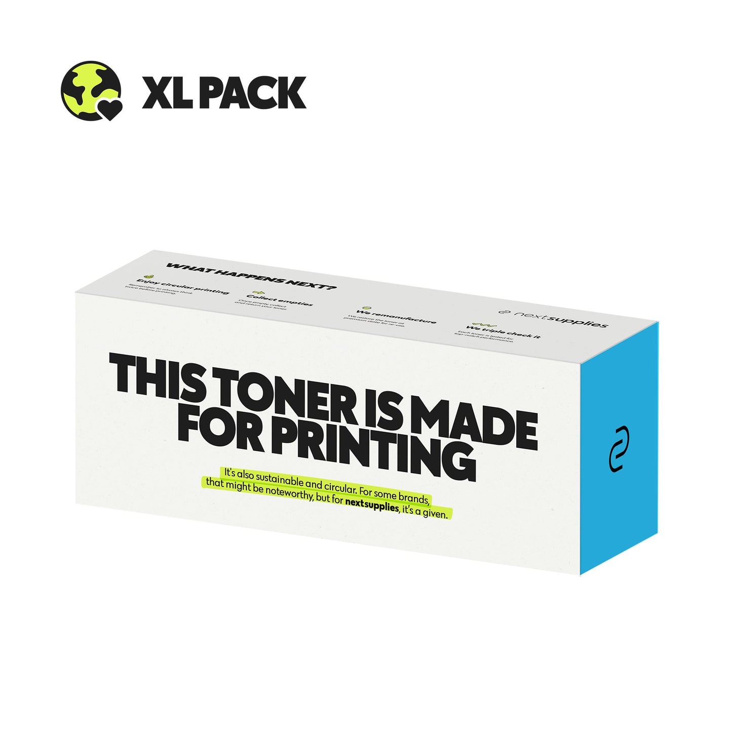 HP CF401X / 201X (Cyan). Originele toner, remanufactured.-Nextsupplies