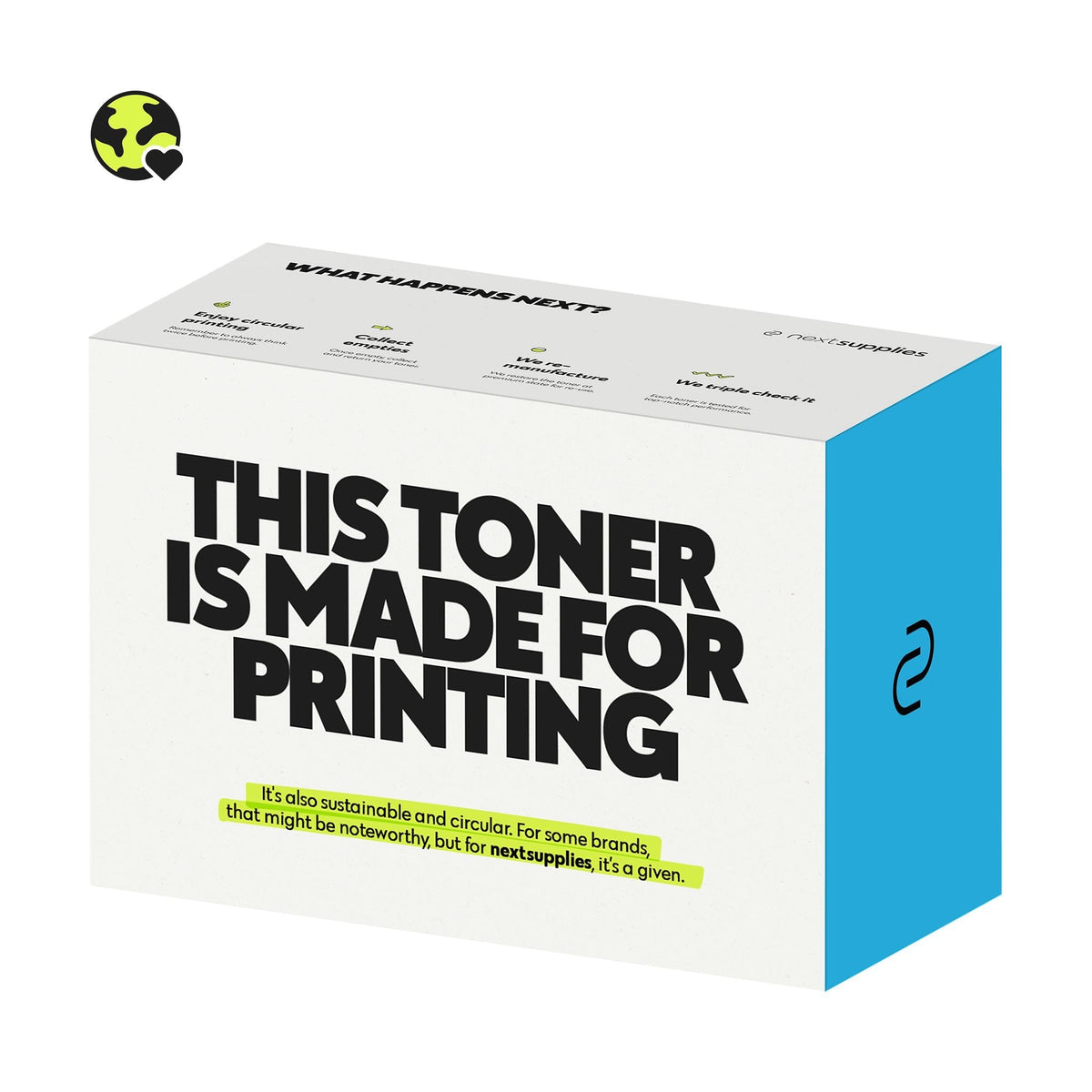 HP CE741A / 307A (Cyan). Originele toner, remanufactured.-Nextsupplies