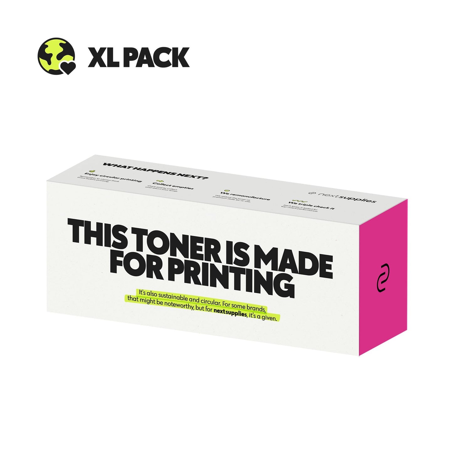 HP W2033X / 415X (Magenta). Originele toner, remanufactured.-Nextsupplies