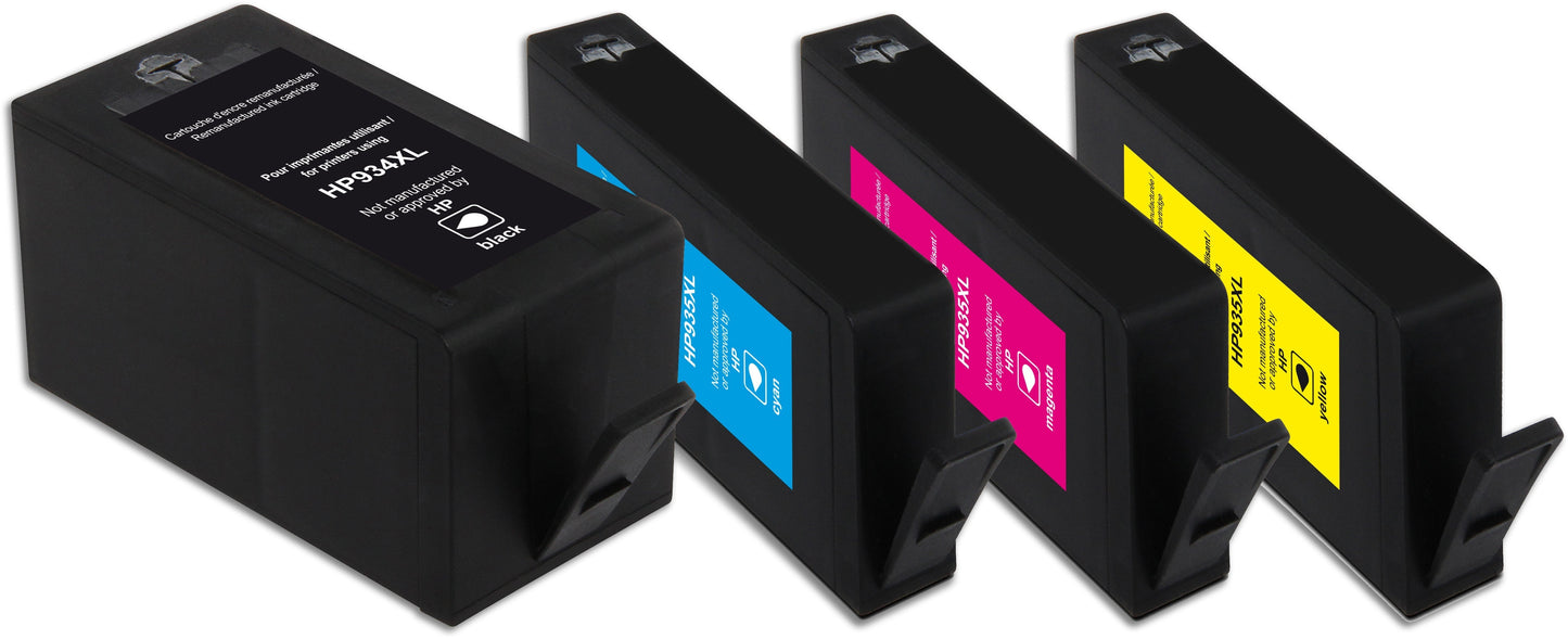 Multipack HP 934XL + 935XL (Black, Cyan, Magenta, Yellow). Originele inkt-cartridge, refurbished.-Nextsupplies