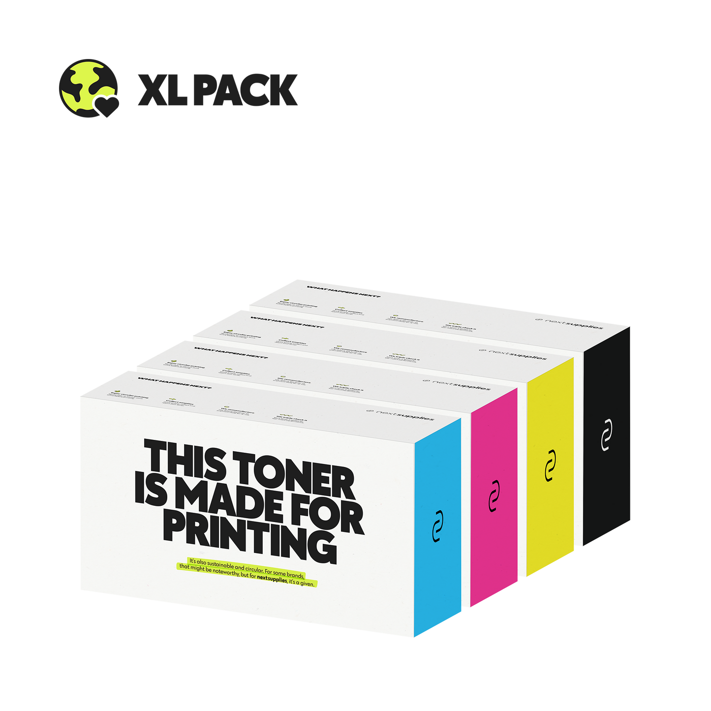 Multipack Ricoh Aficio SPC230 (Zwart/Cyaan/Magenta/Geel). Originele toners, remanufactured.-Nextsupplies