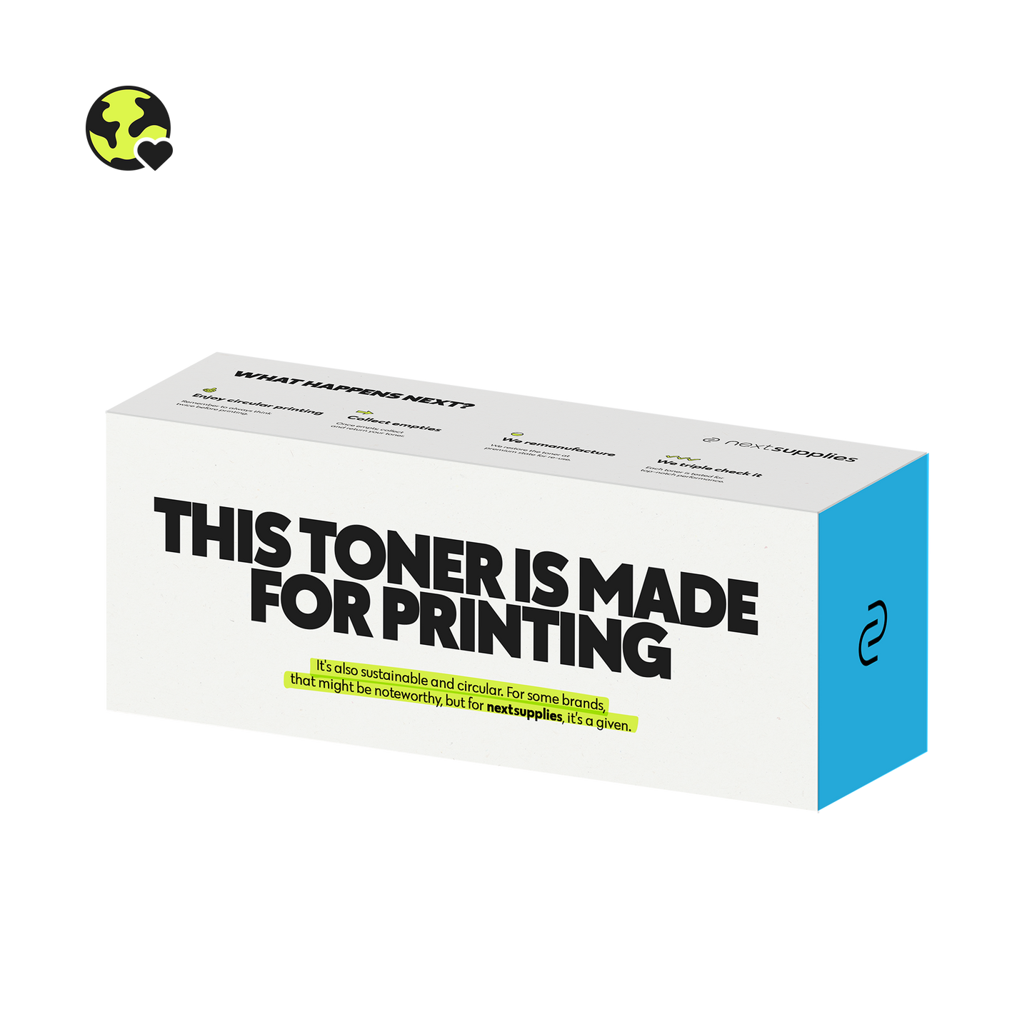 HP W2031A / 415A (Cyan). Originele toner, remanufactured.-Nextsupplies