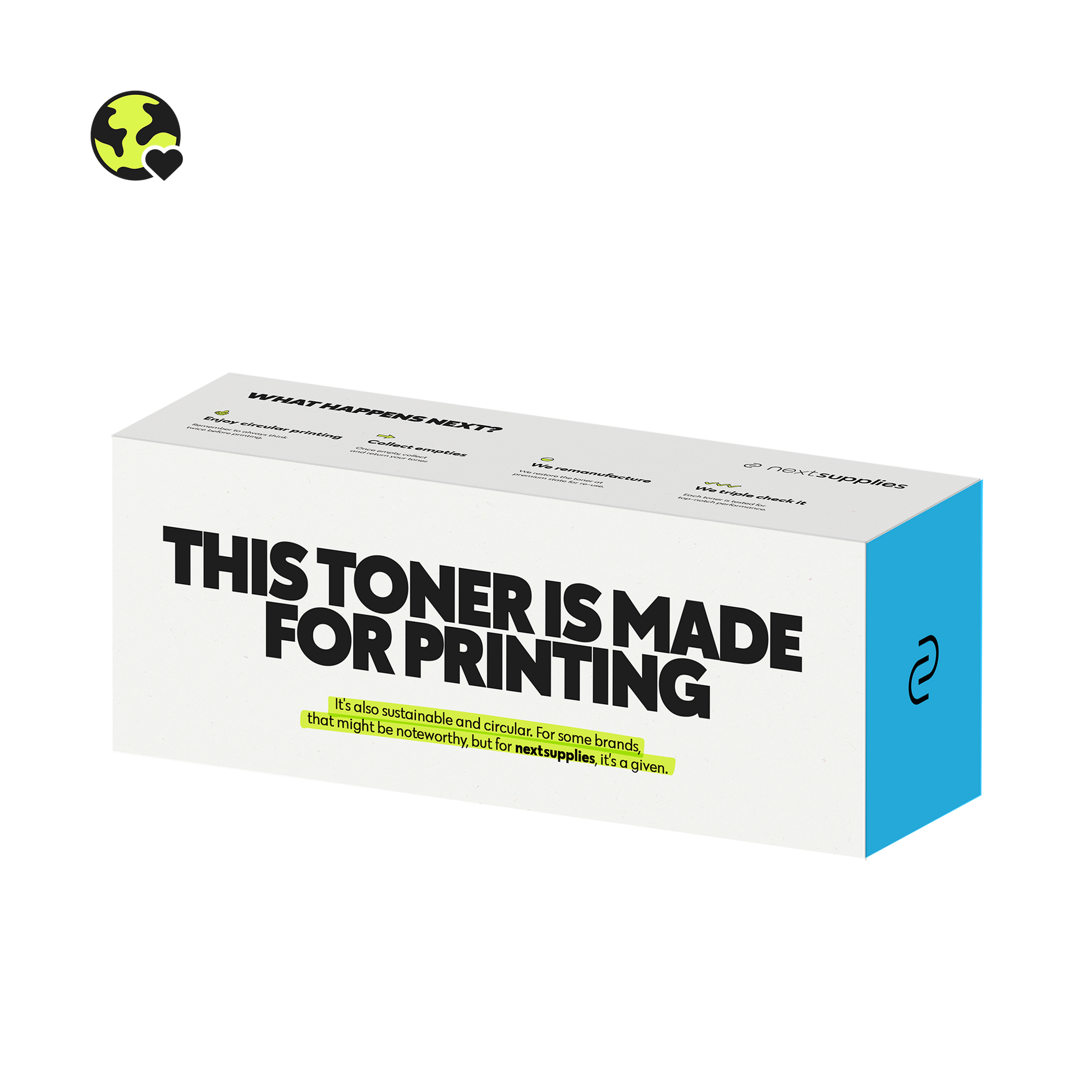 HP W2031A / 415A (Cyan). Originele toner, remanufactured.-Nextsupplies