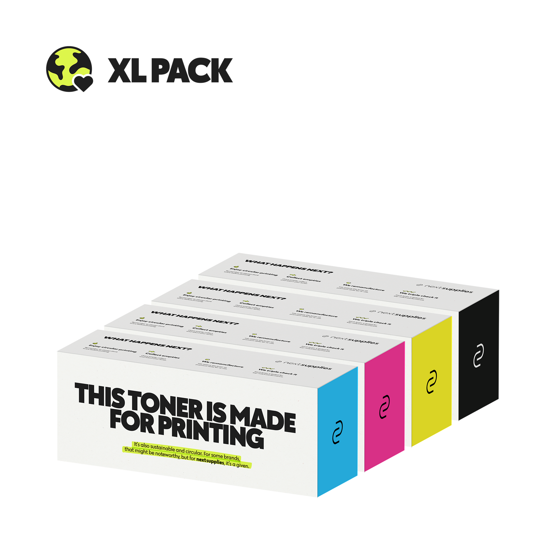 Multipack Brother TN-325 (Zwart/Cyaan/Magenta/Geel). Originele toners, remanufactured.-Nextsupplies