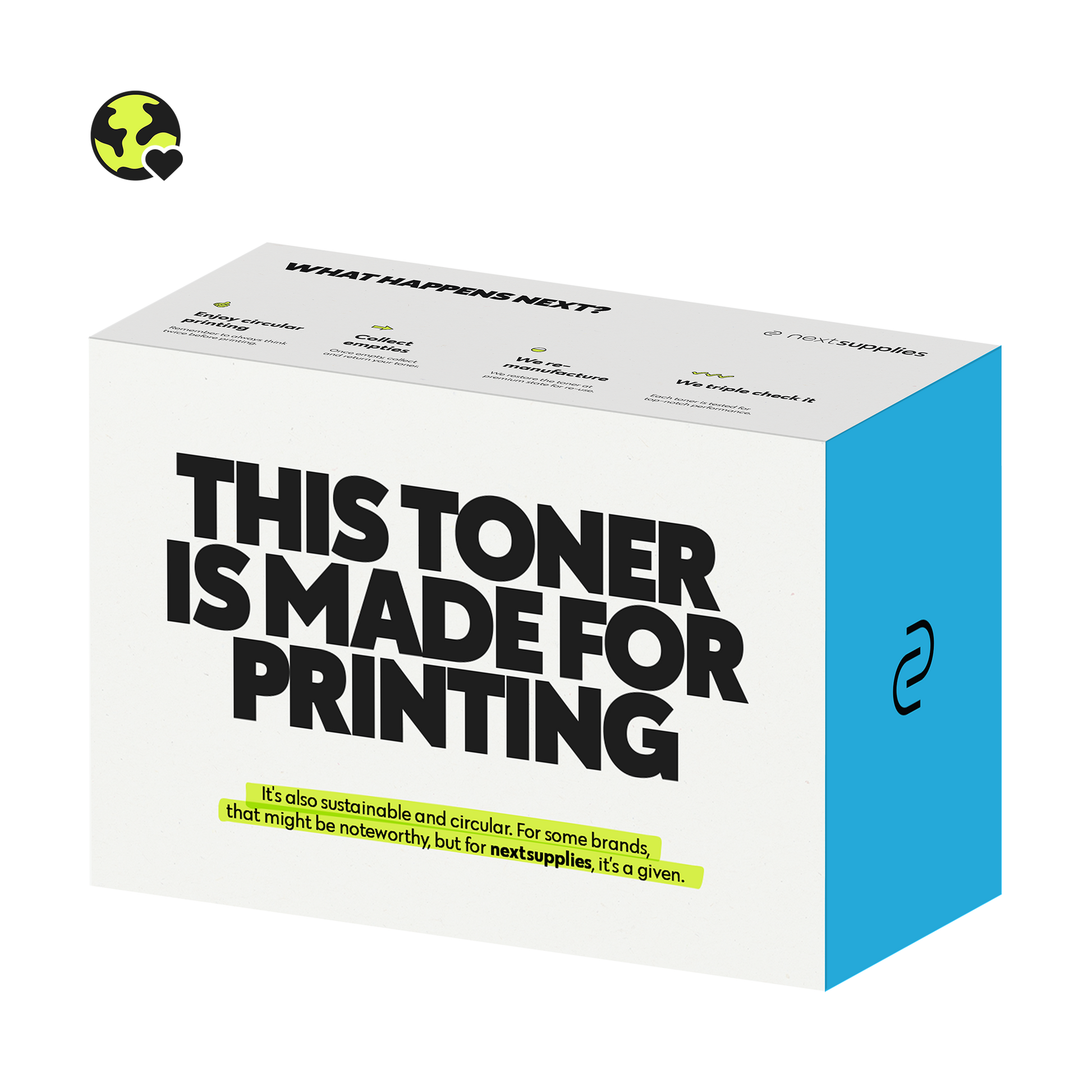 HP CF331A / 654A (Cyan). Originele toner, remanufactured.-Nextsupplies
