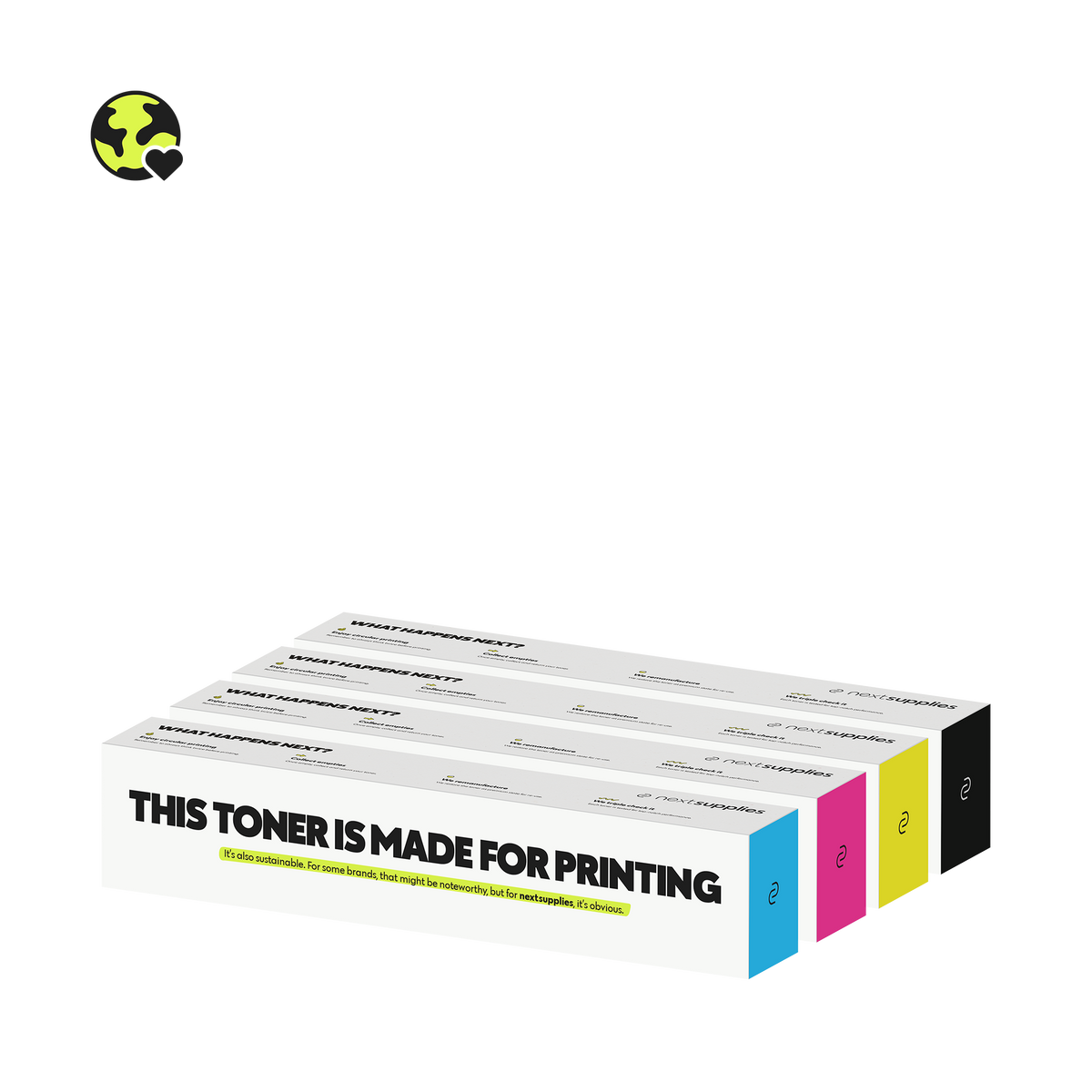 Multipack Konica TN-512 (Zwart/Cyaan/Magenta/Geel). Originele toners, remanufactured.-Nextsupplies