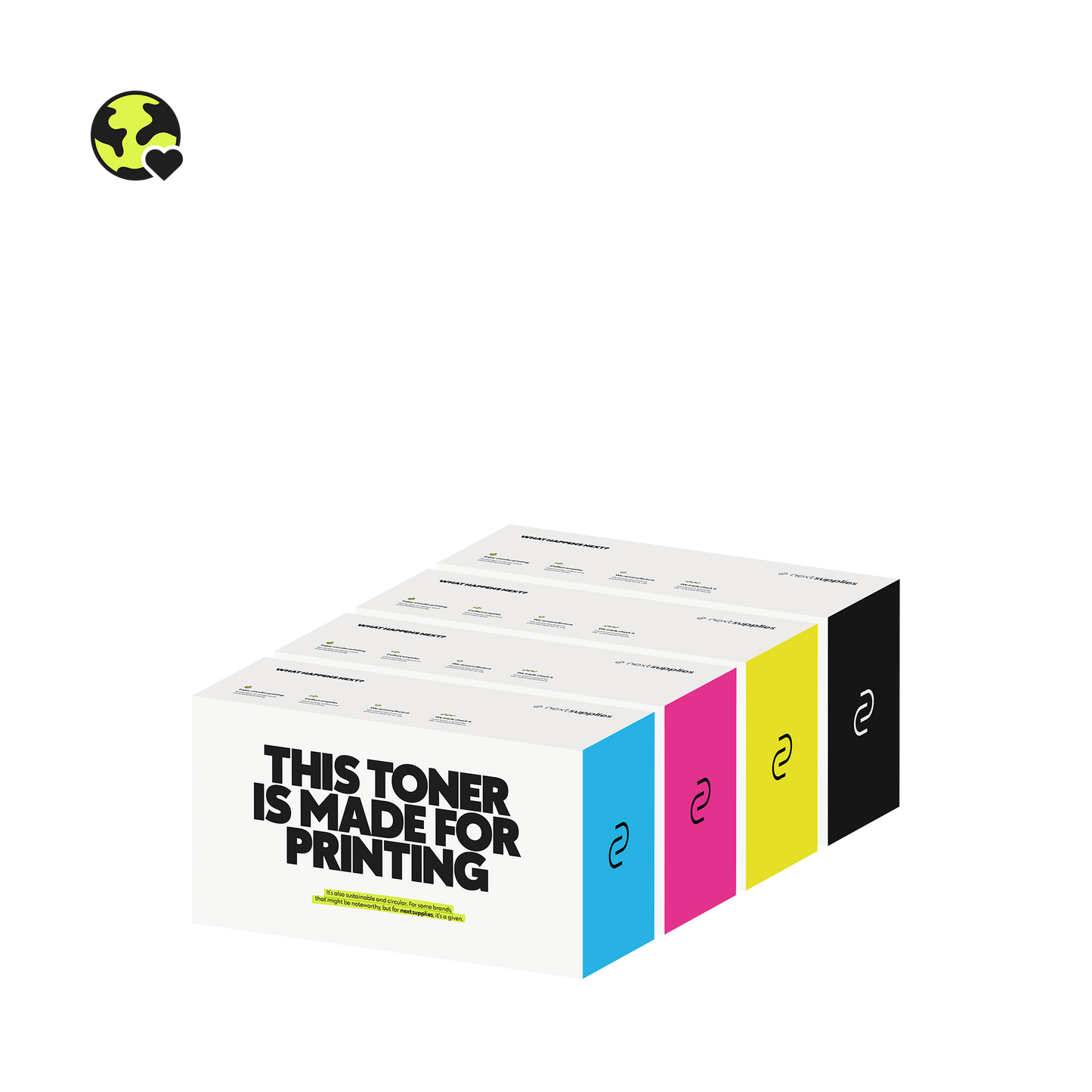 Multipack Kyocera Taskalfa 4550 (Zwart/Cyaan/Magenta/Geel). Originele toners, remanufactured.-Nextsupplies