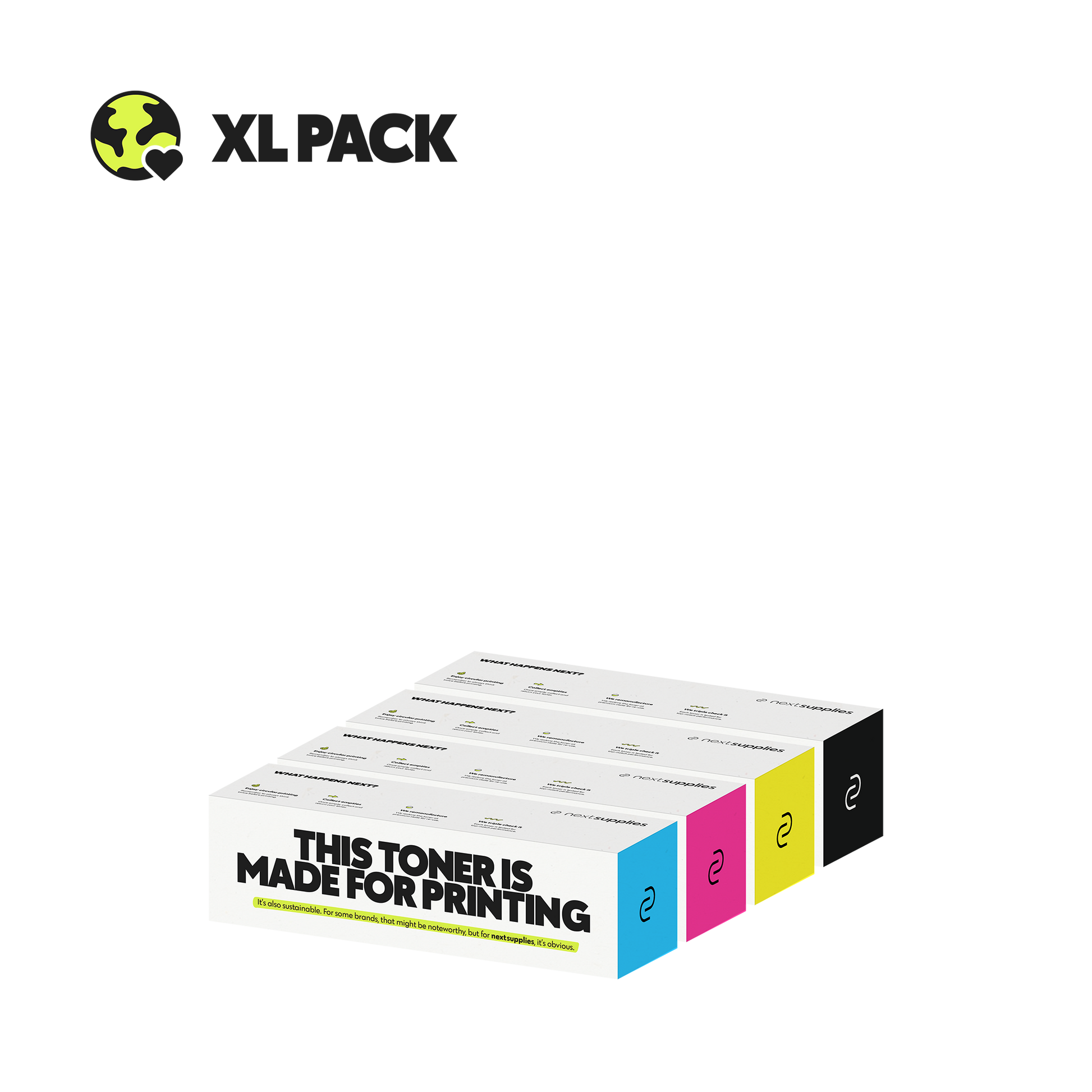 Multipack Lexmark C544 (Zwart/Cyaan/Magenta/Geel). Originele toners, remanufactured.-Nextsupplies