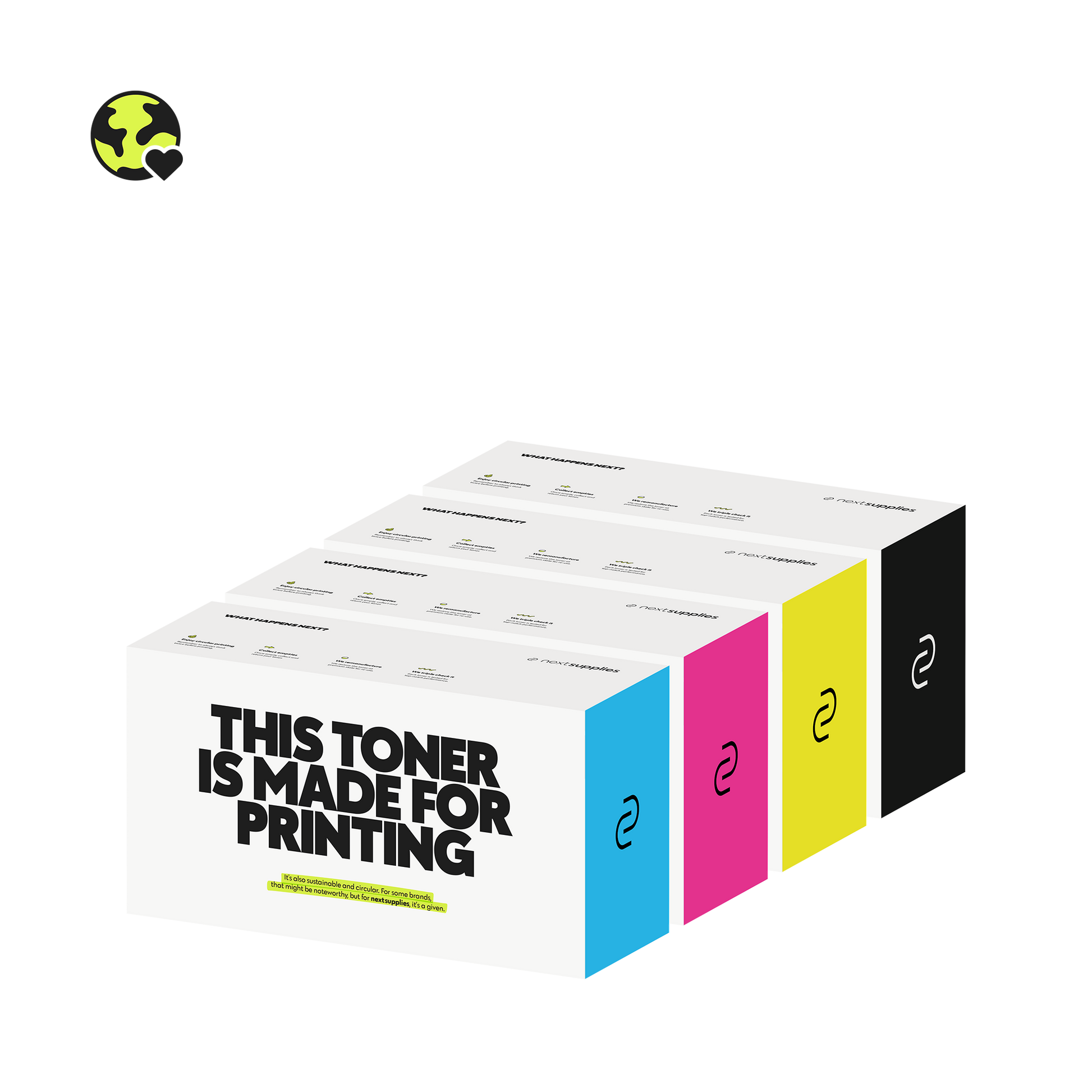 Multipack Oki ES 3452 (Zwart/Cyaan/Magenta/Geel). Originele toners, remanufactured.-Nextsupplies
